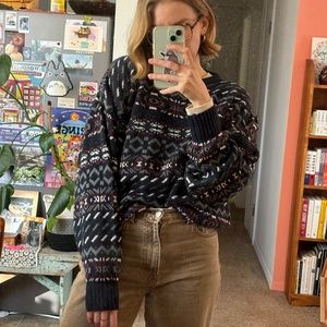 Vintage Knit Grandpa Sweater